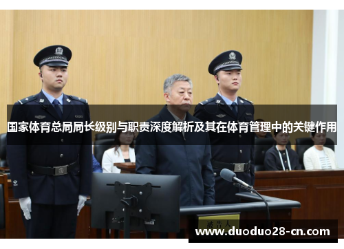 国家体育总局局长级别与职责深度解析及其在体育管理中的关键作用